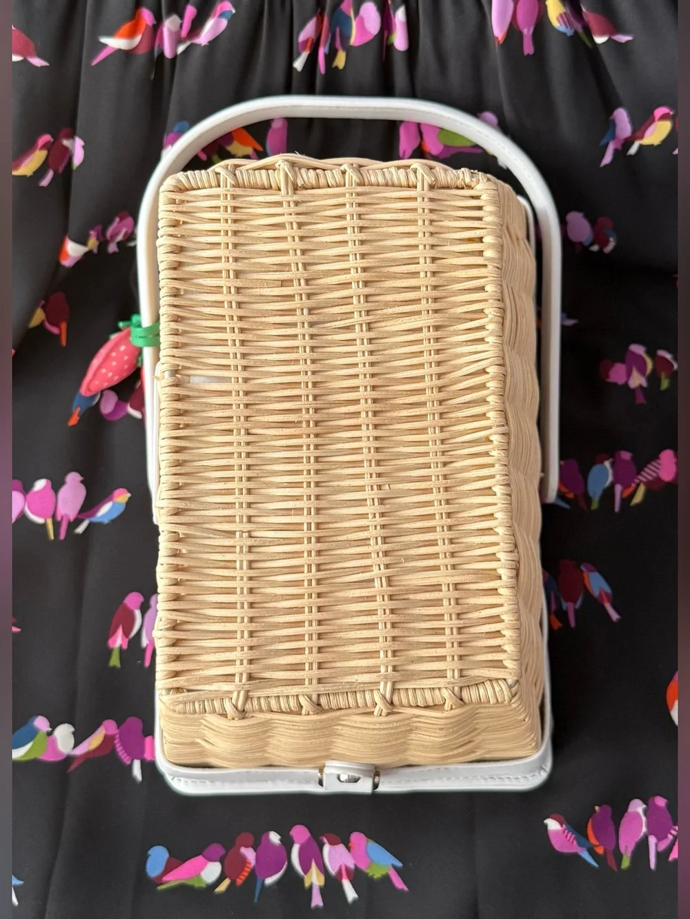 Kate Spade Picnic In The Park Wicker Basket Bag